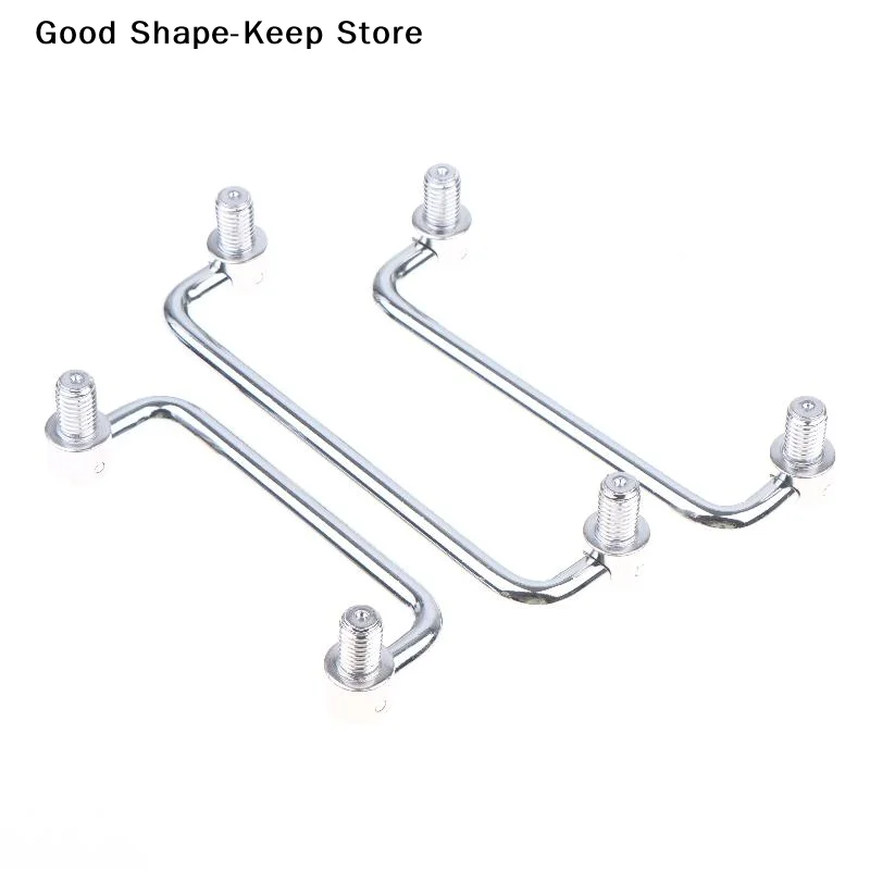 Carbon Steel Metal Door Pull Folding U-Shaped Drawer Handle Anti-Deformation for Living Room Cabinet Wardrobe DIY Installation