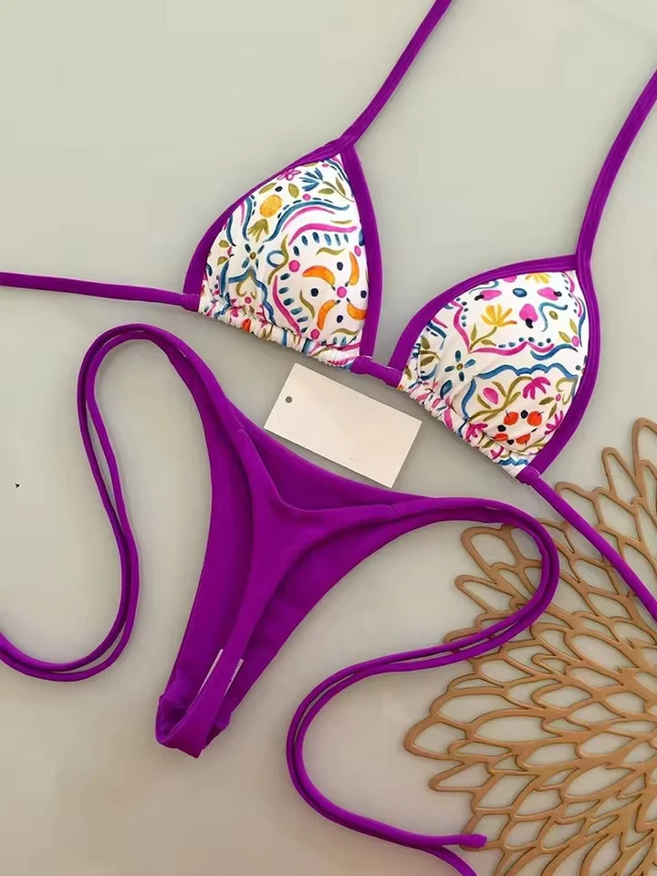 

Vzvn 2026 New Push Up Women Swimsuit Sexy Swimwear Brazilian Bikini Set Biquini Floral Swimsuit Print Beachwear Bikinis