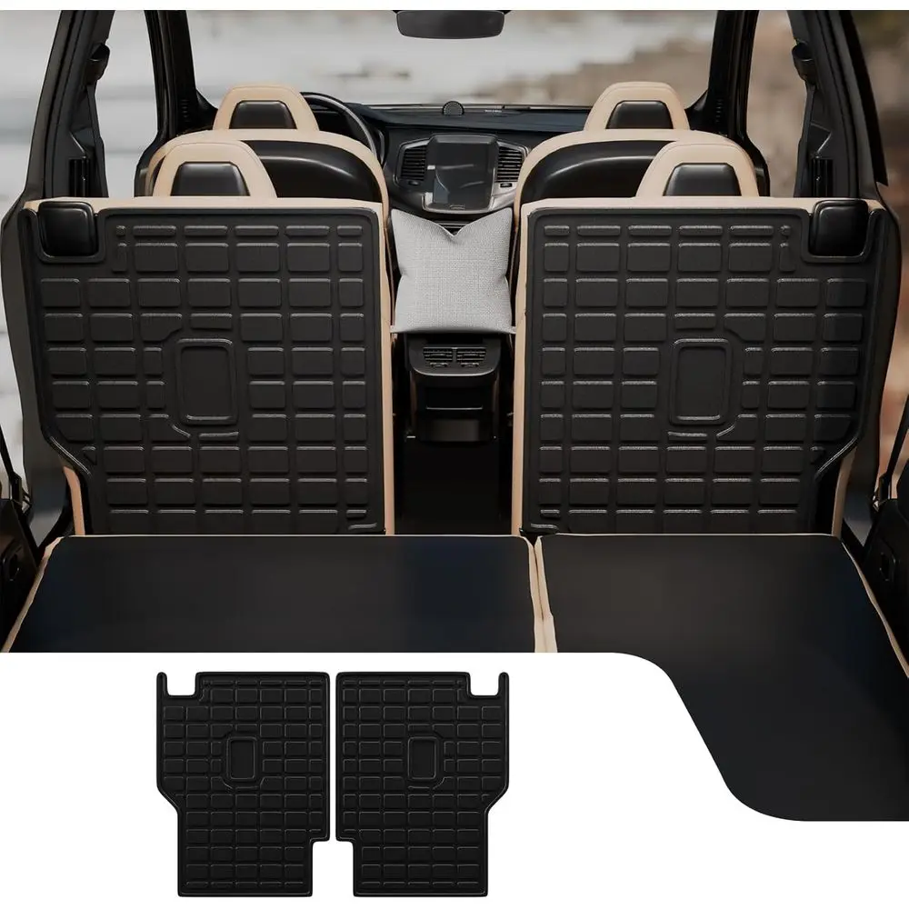 

Seat Cover Protector Compatible with 2018-2024 Ford Expedition Lincoln Navigator 7-Seater (Not Fit 8 Seats) Kick Mats All Weathe