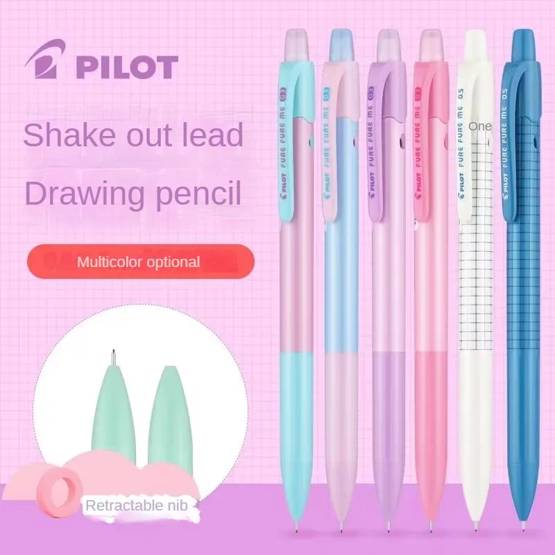 Japan Pilot 0.5/0.3mm Mechanical Pencil Hfme-20r Shake Out Lead Writing Constantly Japanese Stationery