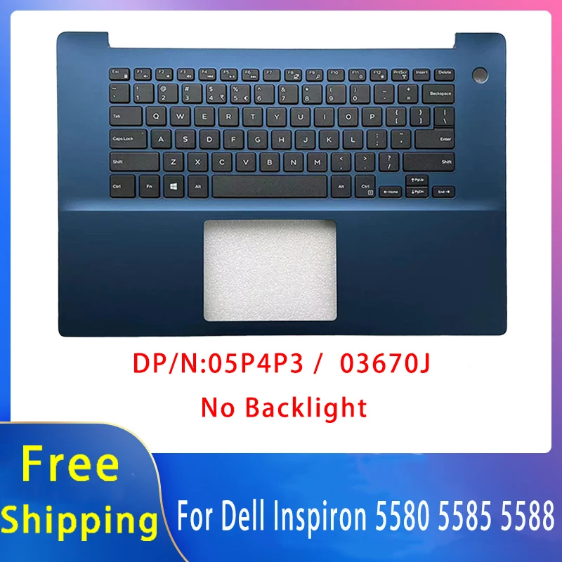 

Новинка для Dell Inspiron 5580 5585 5588; сменные аксессуары для ноутбуков, американская клавиатура без подсветки 05P4P3 03670J