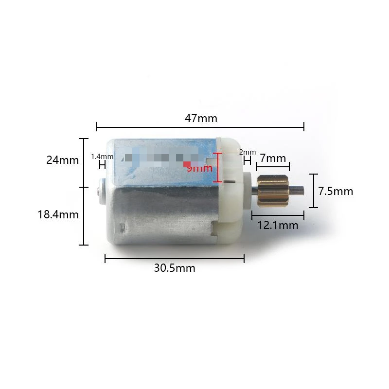 Suitable for Tesla Model X door unlocking motor 9-tooth central control lock motor FC-280SC-24105