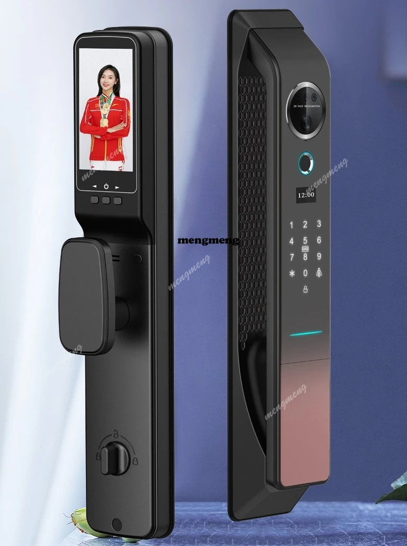 3D face mobile phone video fingerprint lock WIFI networking smart lock remote unlocking password card