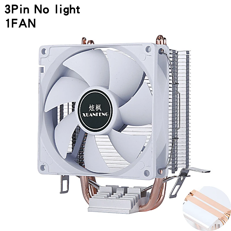 2Heat-pipes 1Fan3pin