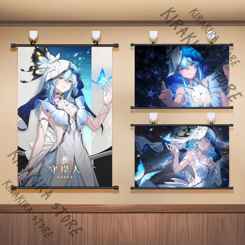 

Wuthering Waves The Shorekeeper Anime Poster Wall Painting Scroll Hanging Placard Cosplay Playbill Bedroom Decor Pictures Gift