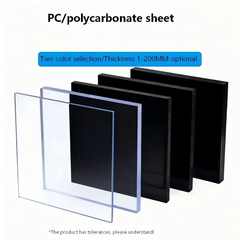 igh Transparent & Black PC Endurance Board Polycarbonate Hard Plastic Plate, High Temp Resistant, Imitate Glass, Photo Frame Div