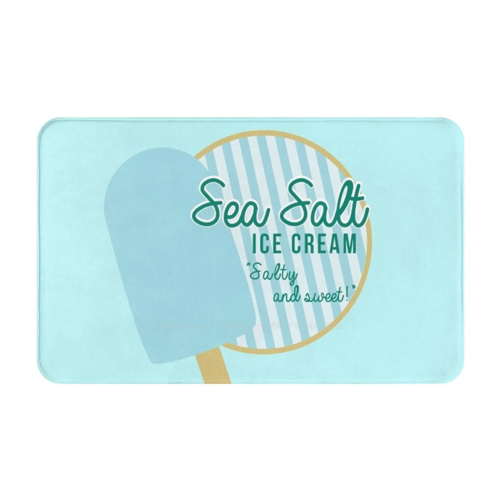 Sea Salt Ice Cream Soft House Family Anti-Slip Mat Rug Carpet Sea Salt Ice Cream Kingdom Hearts Sora Kairi Rikku Roxas Axel