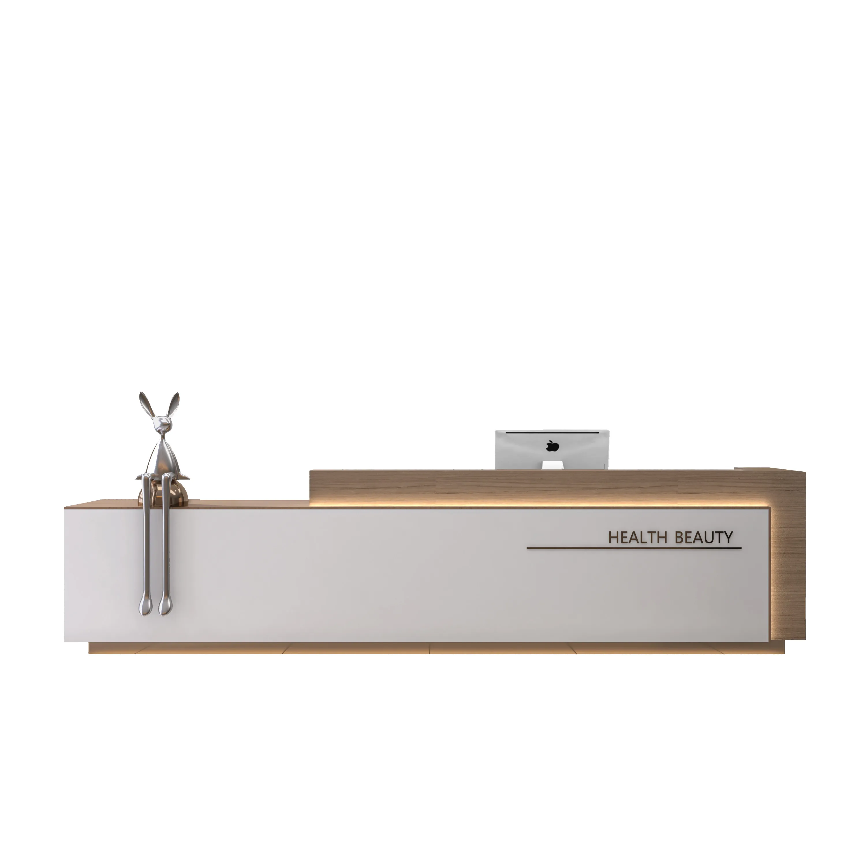 Company Hotel Marble Front Desk Beauty Salon Health Center Reception Checkout Page Training Institution Solid Wood Bar Table