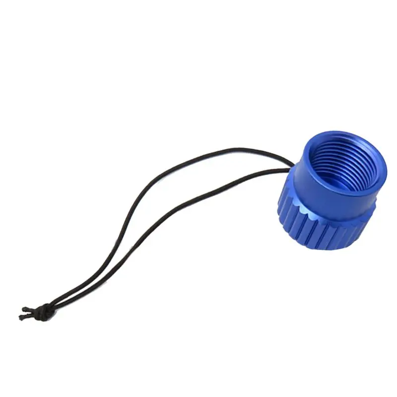 XSXS-4X Scuba Diving Threaded Dust Cap Plug Cover Din 5/8-14NPS Dust Cap Tank Valve End Cap Accessory Part Blue