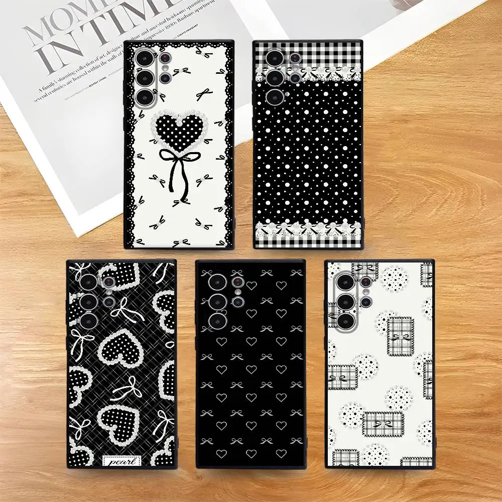 

Pearl Bow Phone Case Skin-Friendly Soft TPU Case Compatible With Samsung S21/S22/S23/S24/S25 FE/Plus/Ultra
