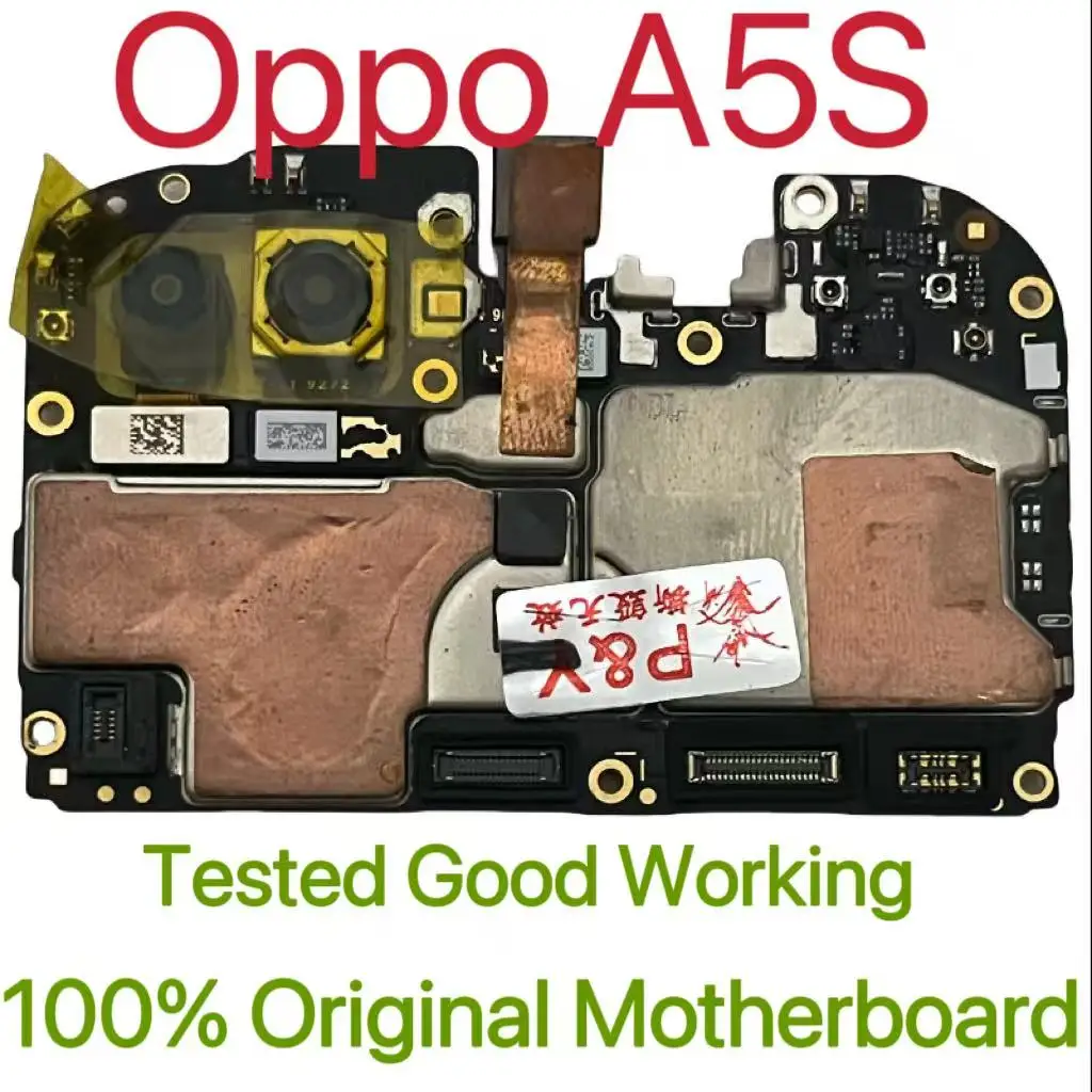 Placa base Original desbloqueada versión Global para Oppo A5S placa de circuito probado placa lógica principal para Oppo A5S