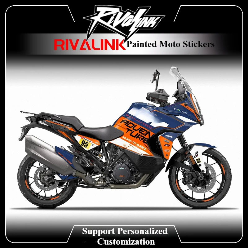 For KTM 1290 Super Adventure R 2021-2024 Customize Motorcycle Sticker 3D Decal Waterproof Scratch--Resistant Graphics Decals