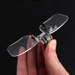 Loupe de Style lunettes 2X avec Clip pour la lecture