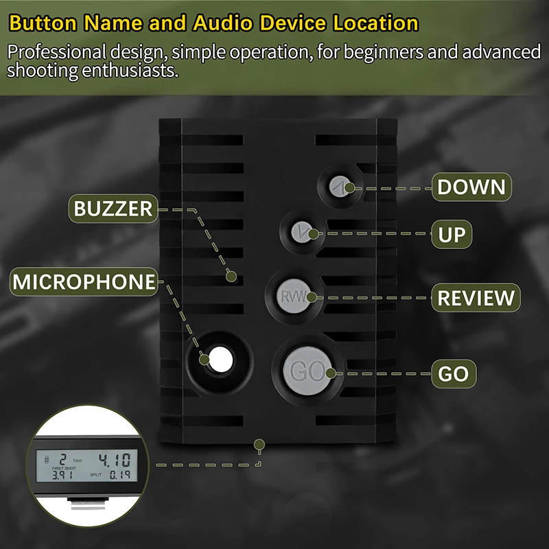 New Arrivals Muti-Function Pie Timer Perfect for Competition,Widely Used in USPSA