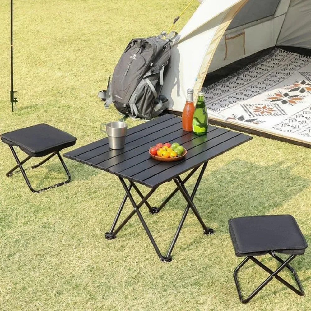 Outdoor Camping Folding Table Ultra Light Multi Scenario Foldable Camp Fishing Table Picnic Barbecue Stall Simple Small Tables