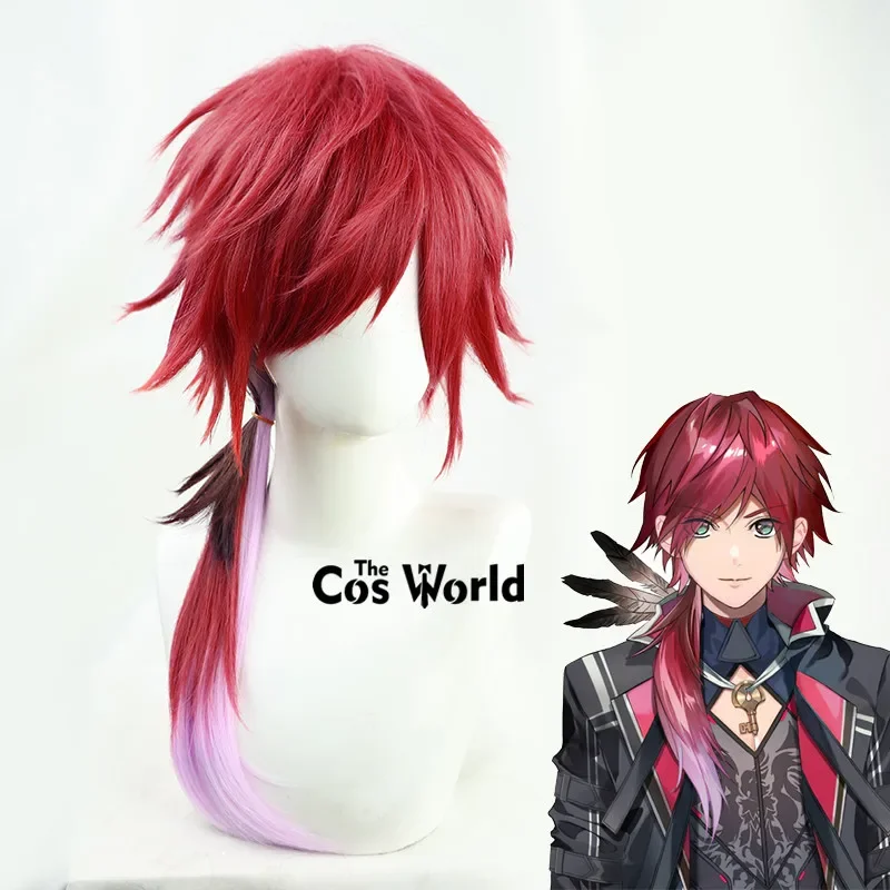 

CosplayVirtual YouTuber VTuber Lauren Iroas 60cm Long Straight Anime Cosplay Wigs Fiber Heat Resistant Synthetic Hair + Wig Cap