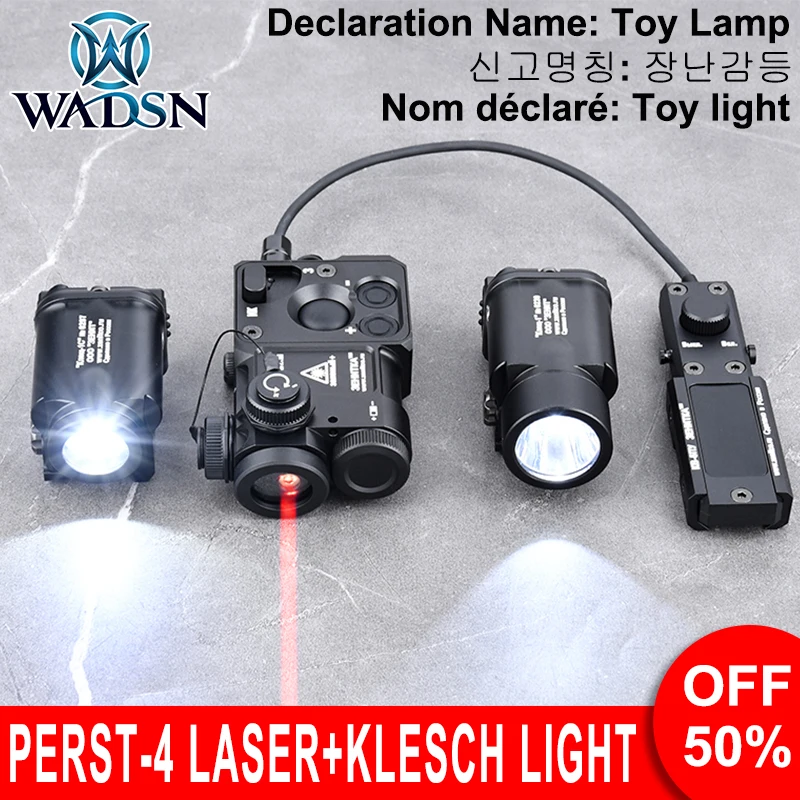 

WADSN Tactics Perst-4 Green Dot IR Indicator 1000Lumens Klesch 2U Flashlight 1 KLESCH 2P 1S High Power Scout Light Zenitc Perst4