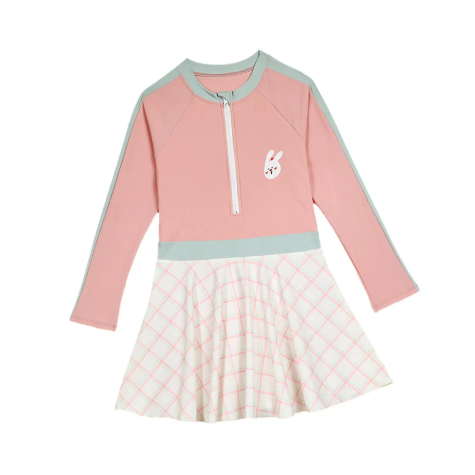 

Купальник для девочек, цельный, с аксессуарами, дышащий, с защитой от солнца, для пляжа, бассейна, активного отдыха, для отпуска