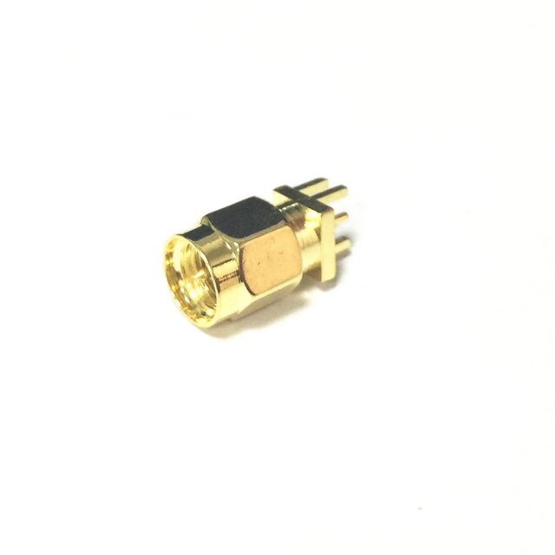 50PCS/LOT SMA-JE SMA Male RF Coaxial Internal Thread Inner Hole Toe Pin 1.6MM PCB Board Router Network Card Antenna Seat