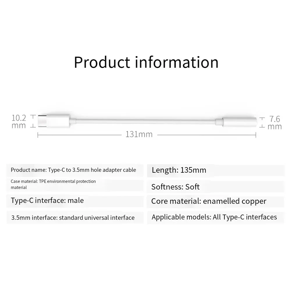 Toocki USB C타입 3.5 이어폰 어댑터, USB C에서 3.5mm 헤드폰 AUX 오디오 케이블, 10 9 Es