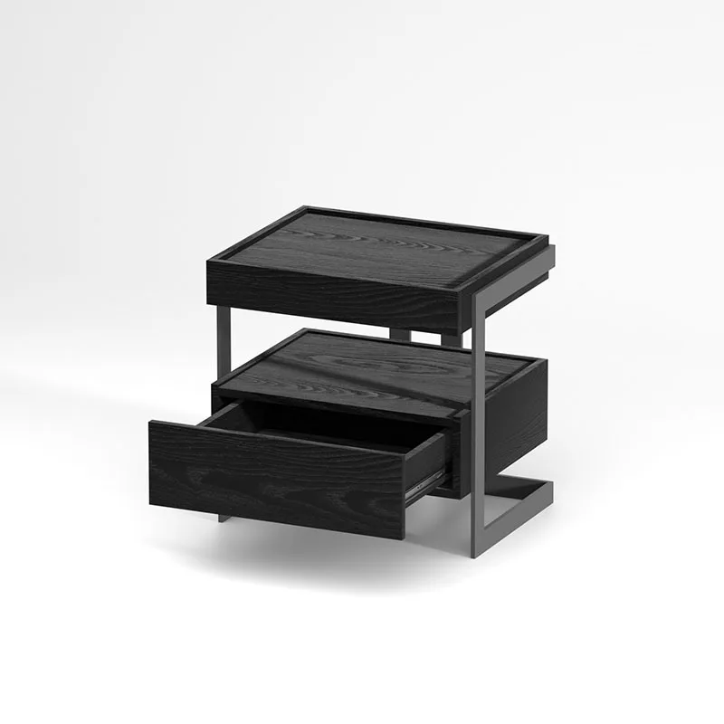 Italian minimalist multi-function, wrought iron premium bedside table