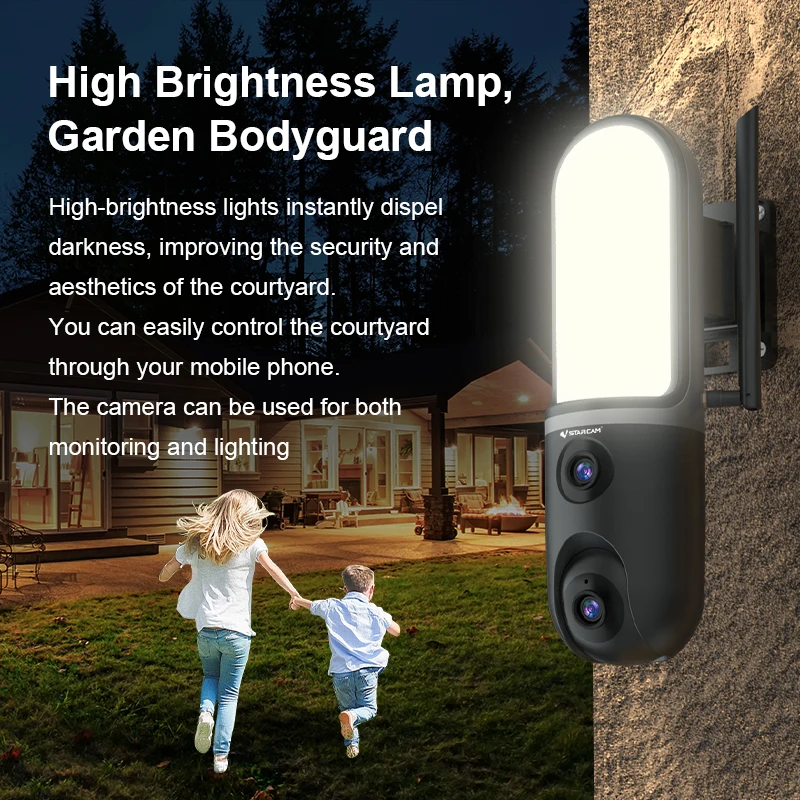 6MP o-kam APP 5X double object - Home Security Flood Lights avis et prix