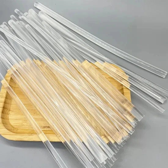 10~30 pcs Acrylic triangle bar strip solid wand transparent plexiglass rod right triangle PMMA Light guide column stick