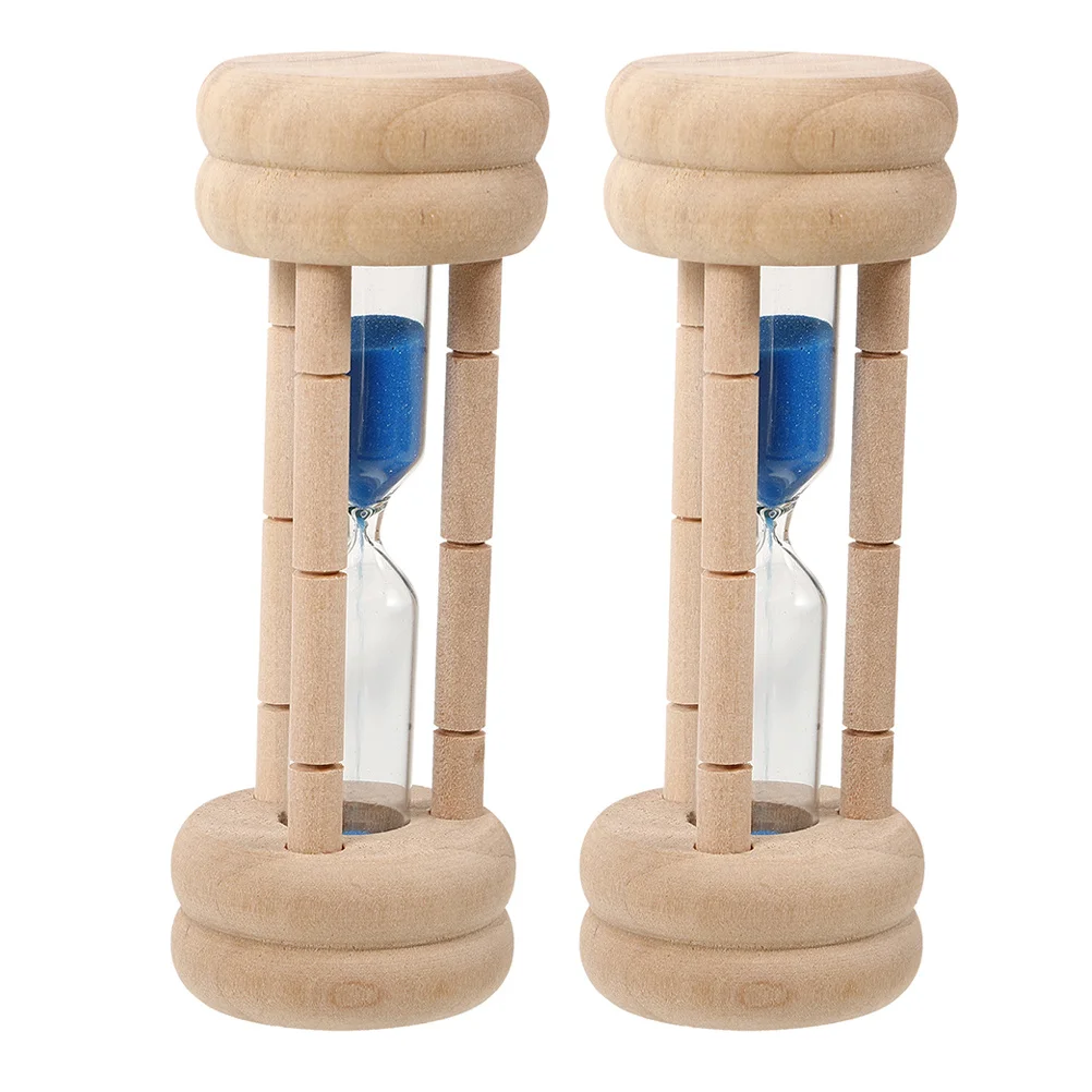 

2pcs 2-Minute Toothbrush Sand Hourglass Portable Visual Timer For Brushing Teeth Classroom Games Travel Decorative Use