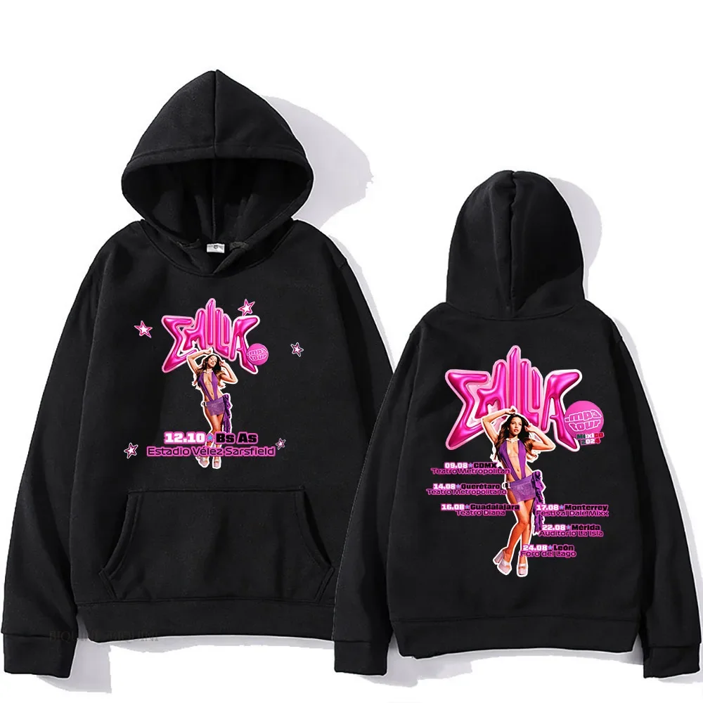 MP3 Emilia Mernes Hooded With Pocket Harajuku Aesthetic Fashion Sweatshirt Funko Pop Fleece Clothing Ropa Mujer Women Pullovers