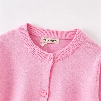 Toddler Cotton Knit Cardigan 3 Spring Autumn Toddler Knit Cardigan Baby Soft Knitted Sweater O‑Neck Long Sleeve Kids Outerwear Casual Children Daily Wear Coat 3