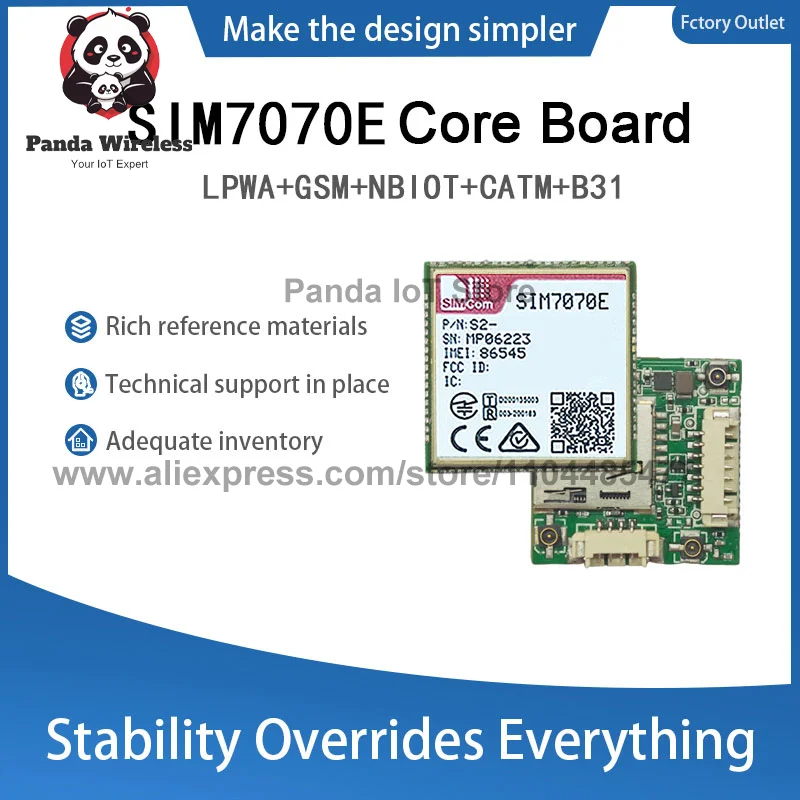 SIMcom A7670SA-FASE A7670E-FASE A7672E-FASE A7672SA-FASE SIM7070G SIM7070E SIM7000E SIM7000A SIM7000G Placa central con antena