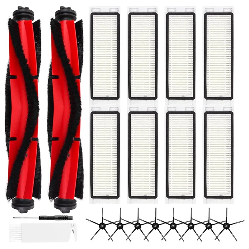 Robô Aspirador Substituição Kit, Escovas Laterais Principais, Filtros HEPA para Roborock Q5 e Q5 Plus