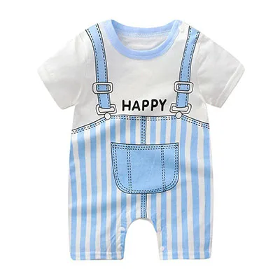 Summer cartoon Baby One-piece Clothes Romper Short Sleeve Climb Clothing Newborn Jumpsuits Toddler Girl boy Onesie