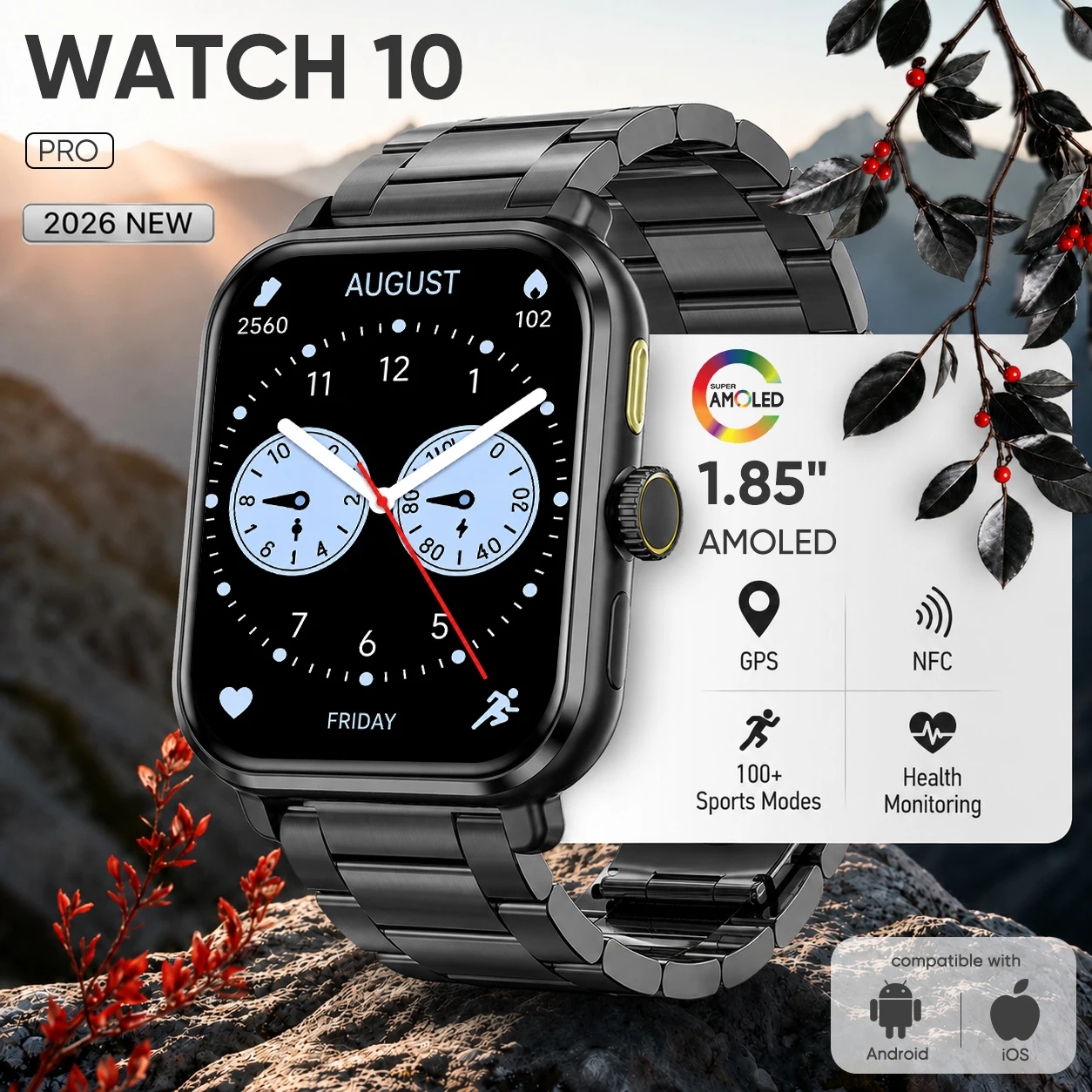 Altimeter Compass Watch - Новые умные часы 2026 года, серия