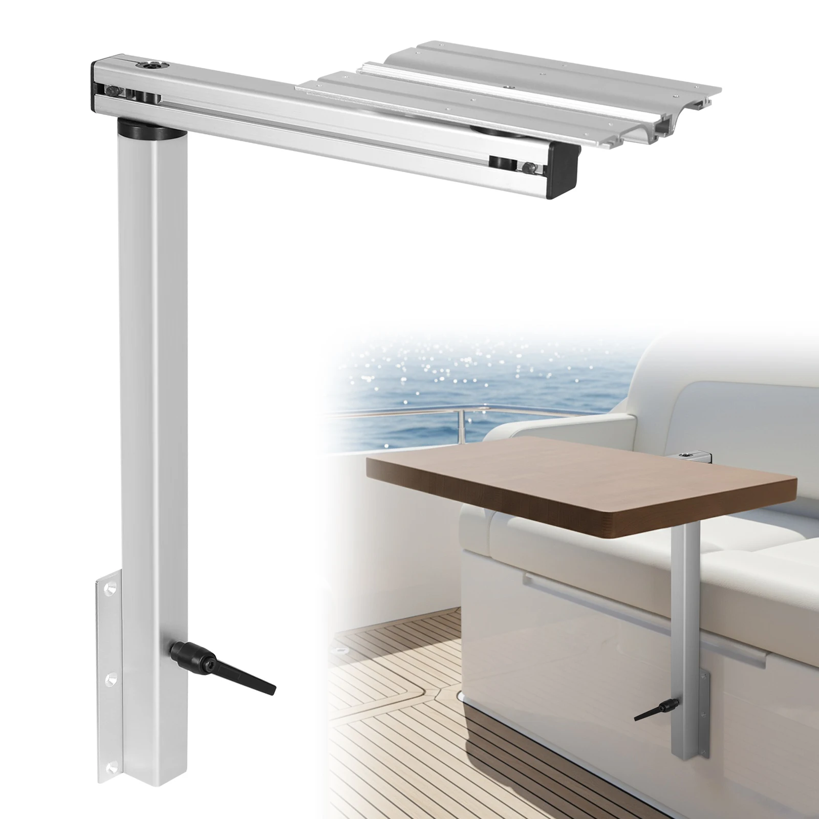 

Регулируемая ножка для стола RV с поворотом на 360 градусов, из алюминиевого сплава, съемная, складная, для караванов, автодомов, яхт