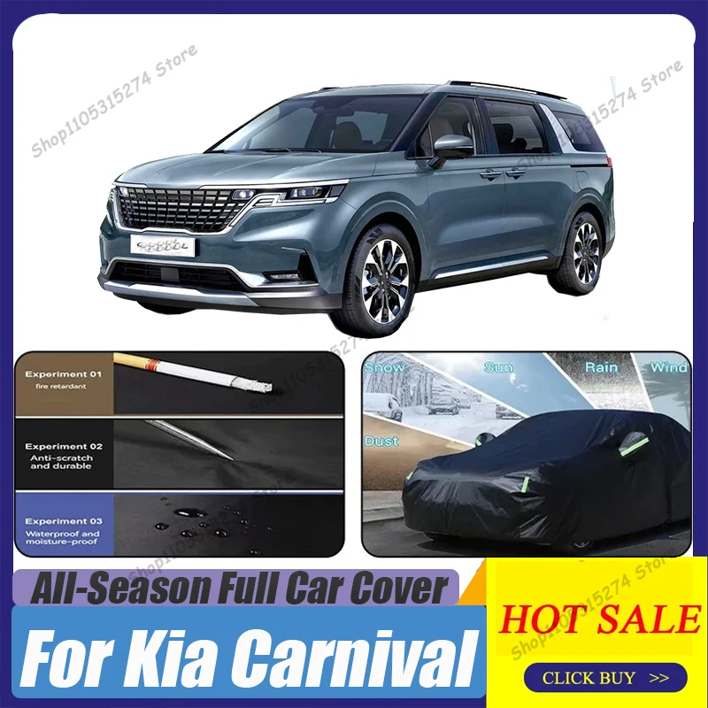 Car Cover For Kia Carnival Sedona Grand Carnival Outdoor Sun Anti-UV Snow Rain Wind Resistant Cover Dustproof