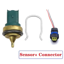 Engine Coolant Temperature Sensor Switch + Pigtail Connector for Mini R56 R55 R57 One Cooper S 13627535068 / 13 62 7 535 068
