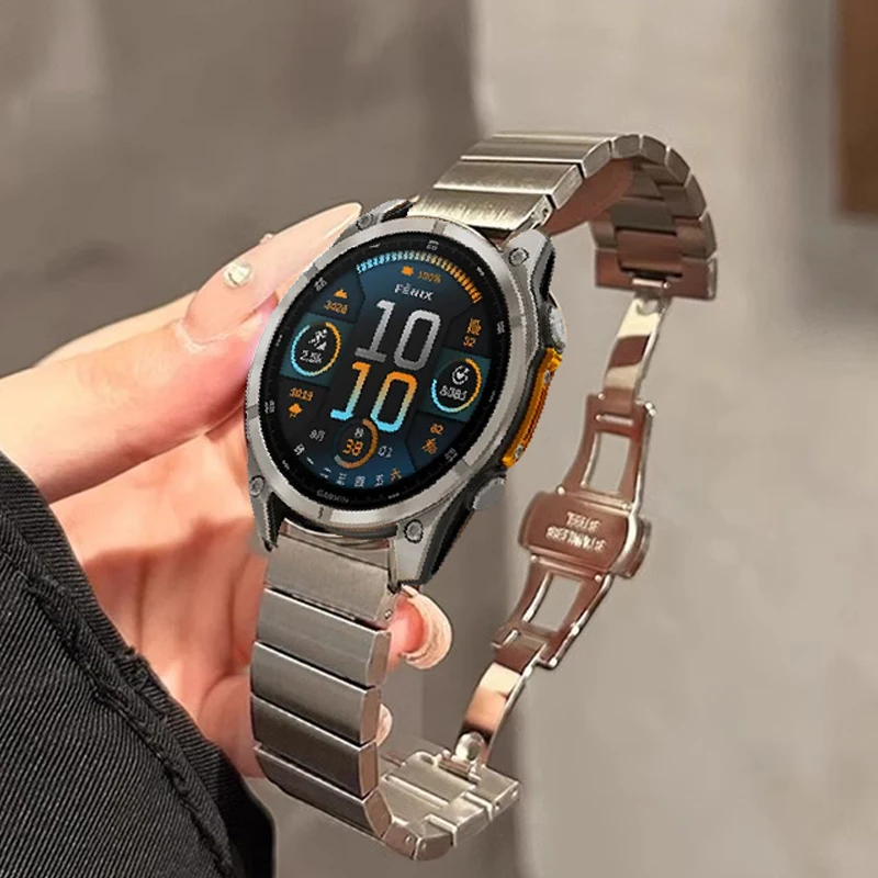 26 مللي متر 22 مللي متر QuickFit الفولاذ المقاوم للصدأ حزام ل Garmin Fenix 8 51 مللي متر 47 مللي متر 7X7 Pro 6X 6 5X 5Plus 3 3 HR الفرقة Forerunner 965 745 935