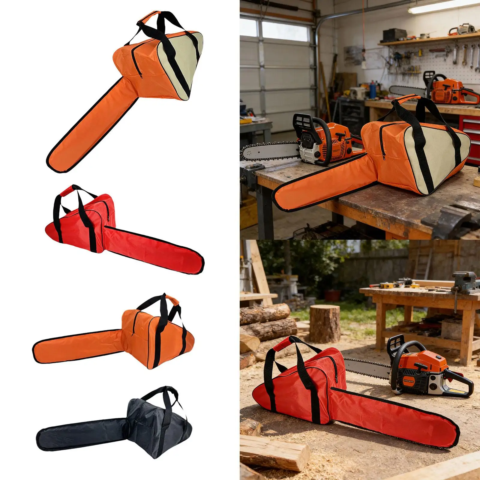 Durable Chainsaw Carry Bag Oxford Cloth Lightweight Storage Holder for Cordless Chainsaws on the Go