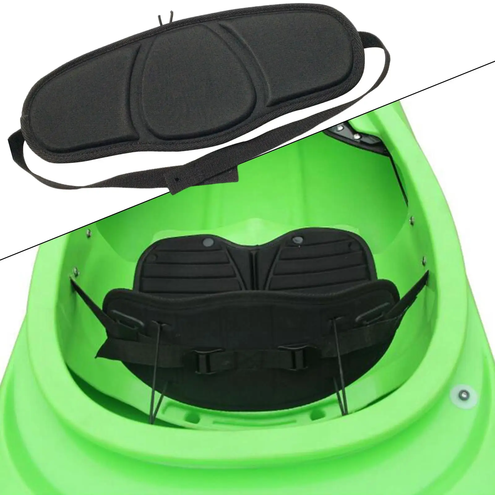 Kayak Backrest Cushion Adjustable EVA Oxford Cloth Support Boat Cushion for Marine Canoe