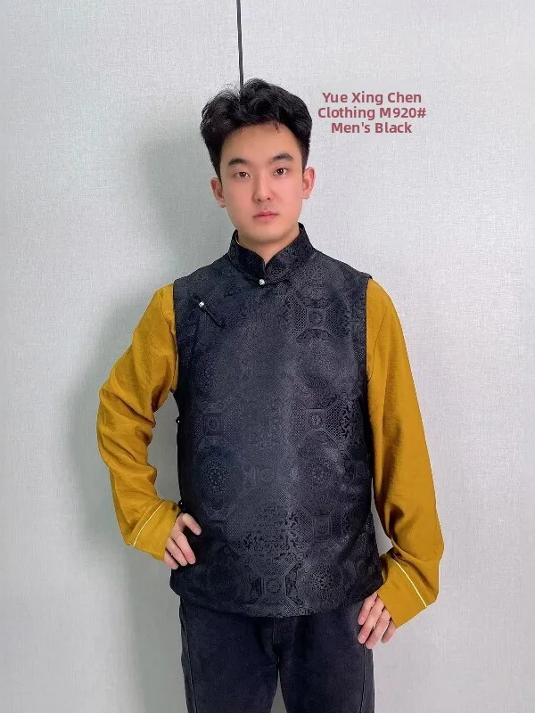 chaleco-de-una-sola-capa-para-hombre-hecho-a-mano-con-botones-ropa-etnica-estilo-regular-tela-de-saten-de-seda-tibetana