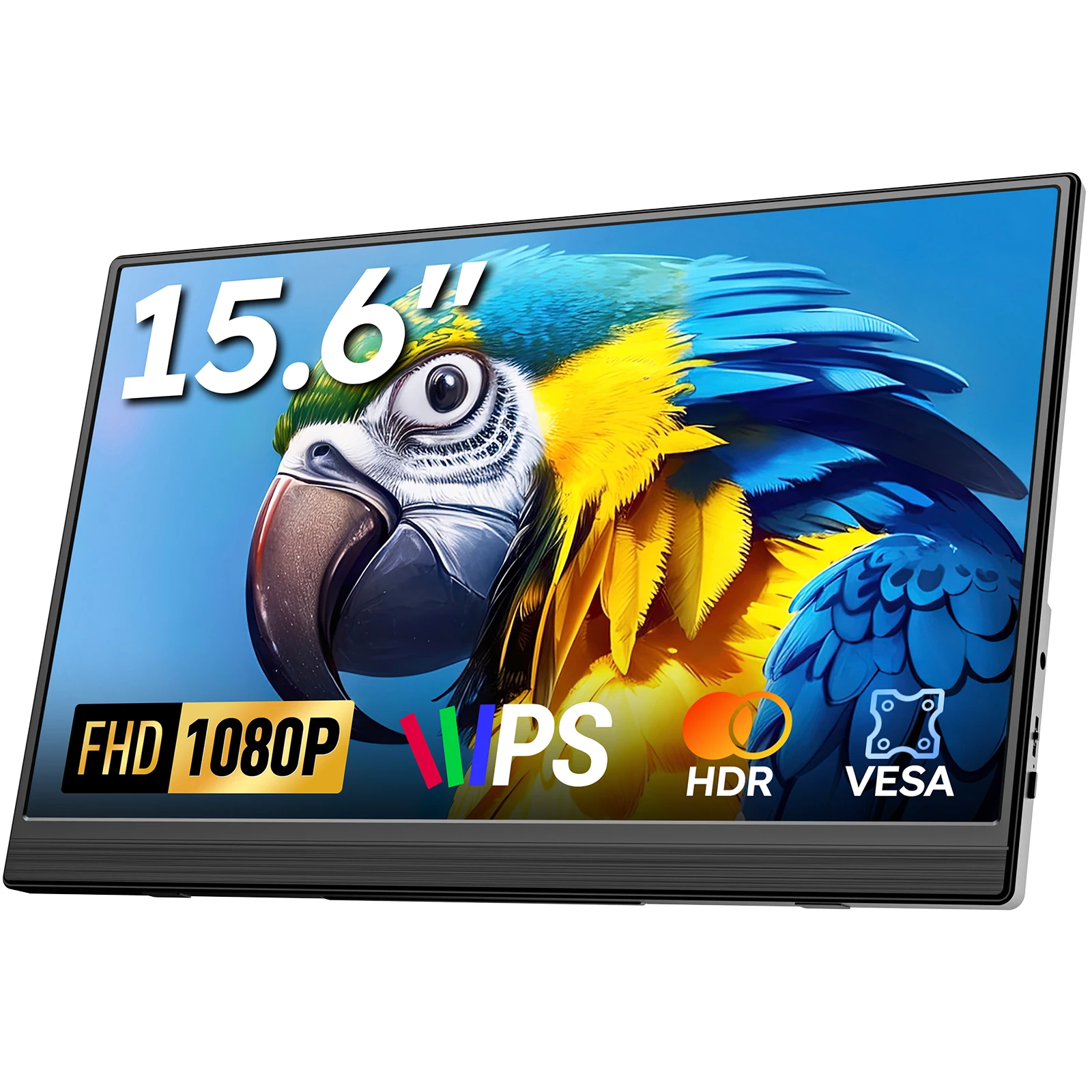 Dopesplay 15.6 inch Portable Monitor 1080P IPS External Screen Extender Display for Laptop PS 4 5 Switch Gaming Travel Monitors