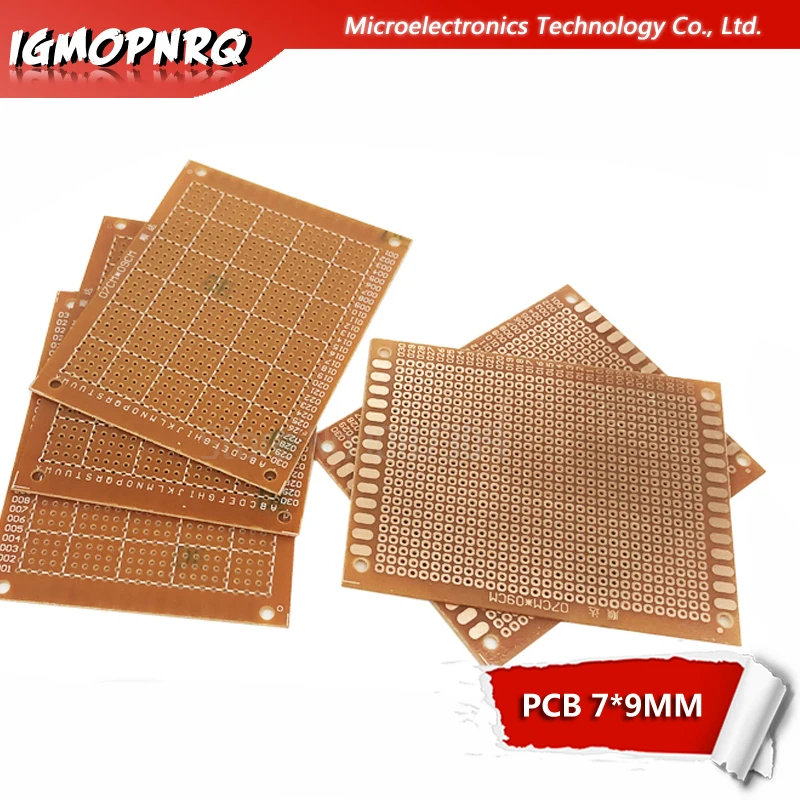 5PCS Universal PCB Board 7x9 Diy Prototype Paper Printed Circuit Board Panel 70x90mm Single Side Electronic Soldering Board