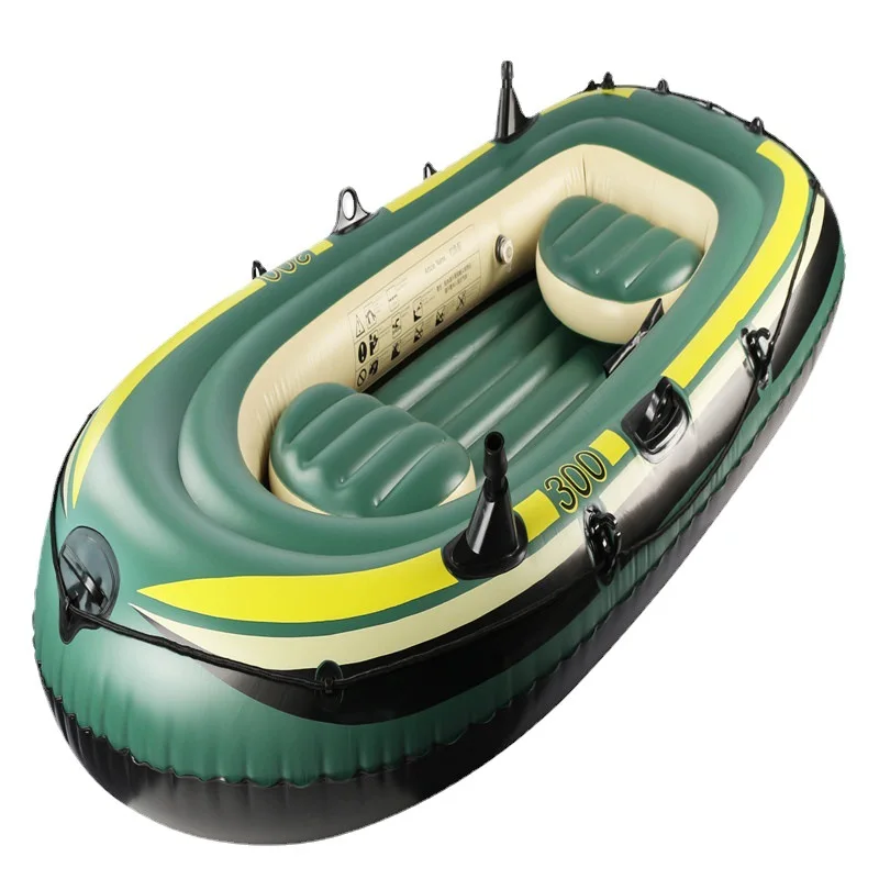 Factory Wholesale 2/3 Person Thickened PVC Inflatable Boat, Fishing Kayak & Drifting Dinghy - view 5