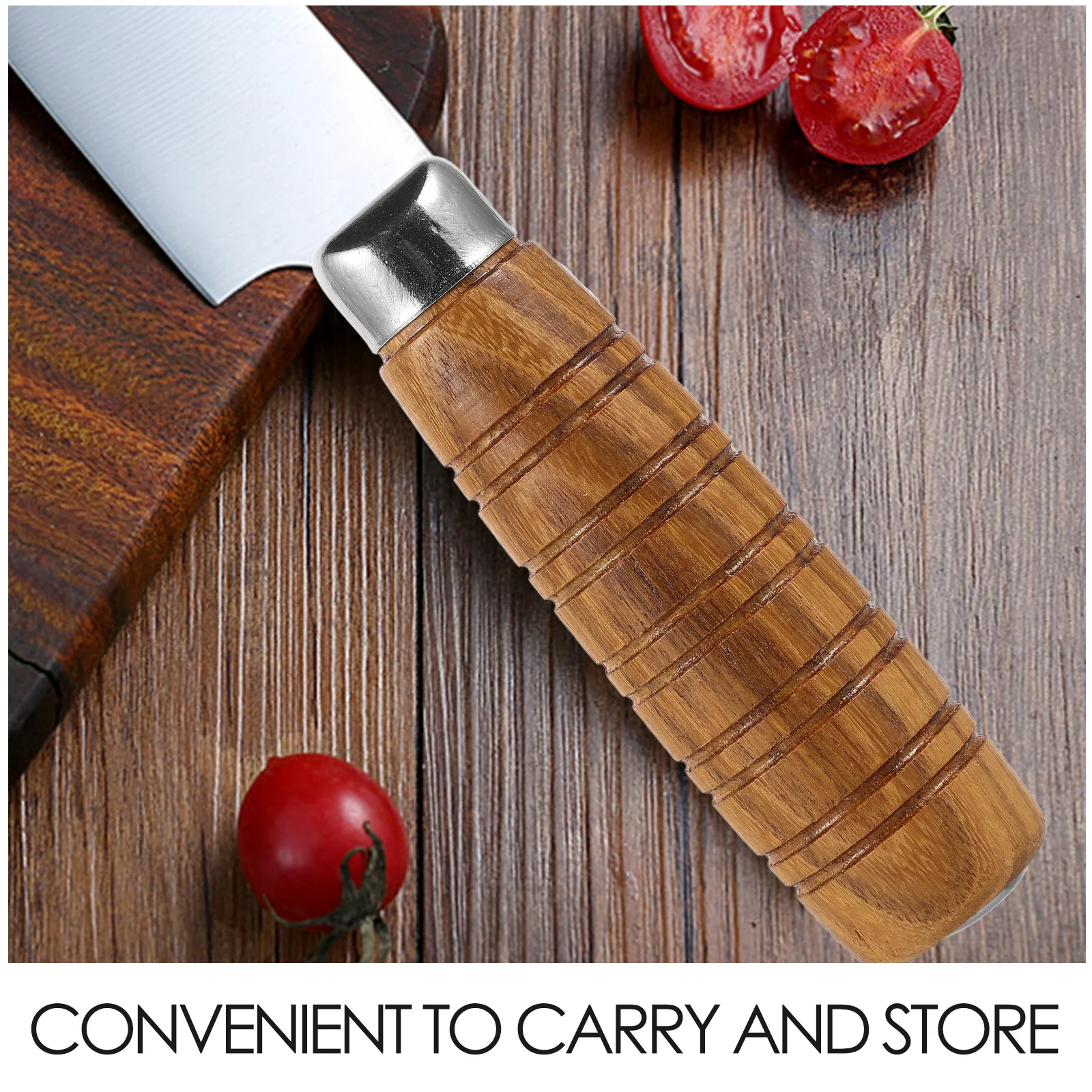 Replacement Grips for Knife Handles Removable Kitchen Chefs Japanese Replaceable Non-skid Wooden Comfortable