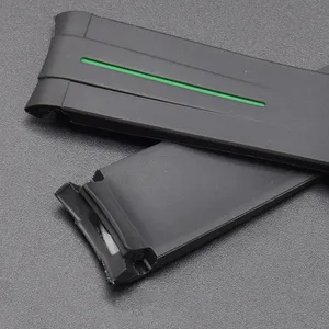 حزام ساعة رياضية مقاوم للماء للرجال والنساء ، حزام مطاطي منحني ، مناسب ل MoonSwatch ، 20 مم أفضل 8 ساعات سوار الإبل مبيعا - No3