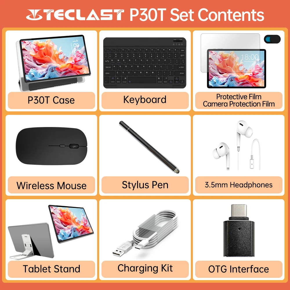 حزمة أجهزة لوحية Teclast ، حزمة ملحقات ، P30T ، Allwinner a23 ، 8 Core ، إكسسوارات GHz ، 10 جيجابايت ، 4 جيجابايت ، 6 جيجابايت ، RAM GB ROM ، 6 جيجابايت ، 6 جيجابايت ، من من