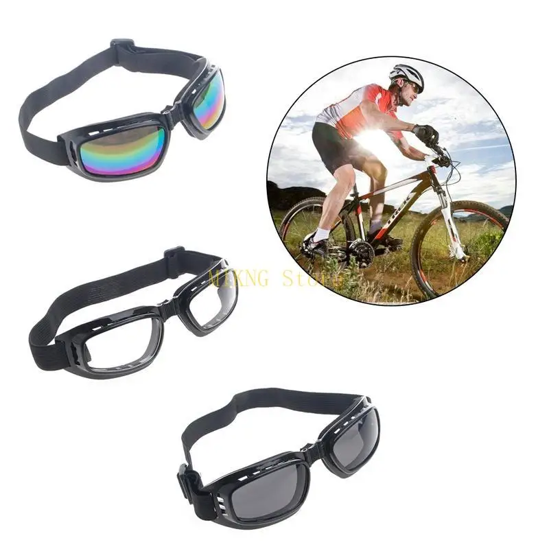 Foldable Safety Goggles Ski Snowboard Motorcycle Eyewear Glasses Eye for Protect best sale