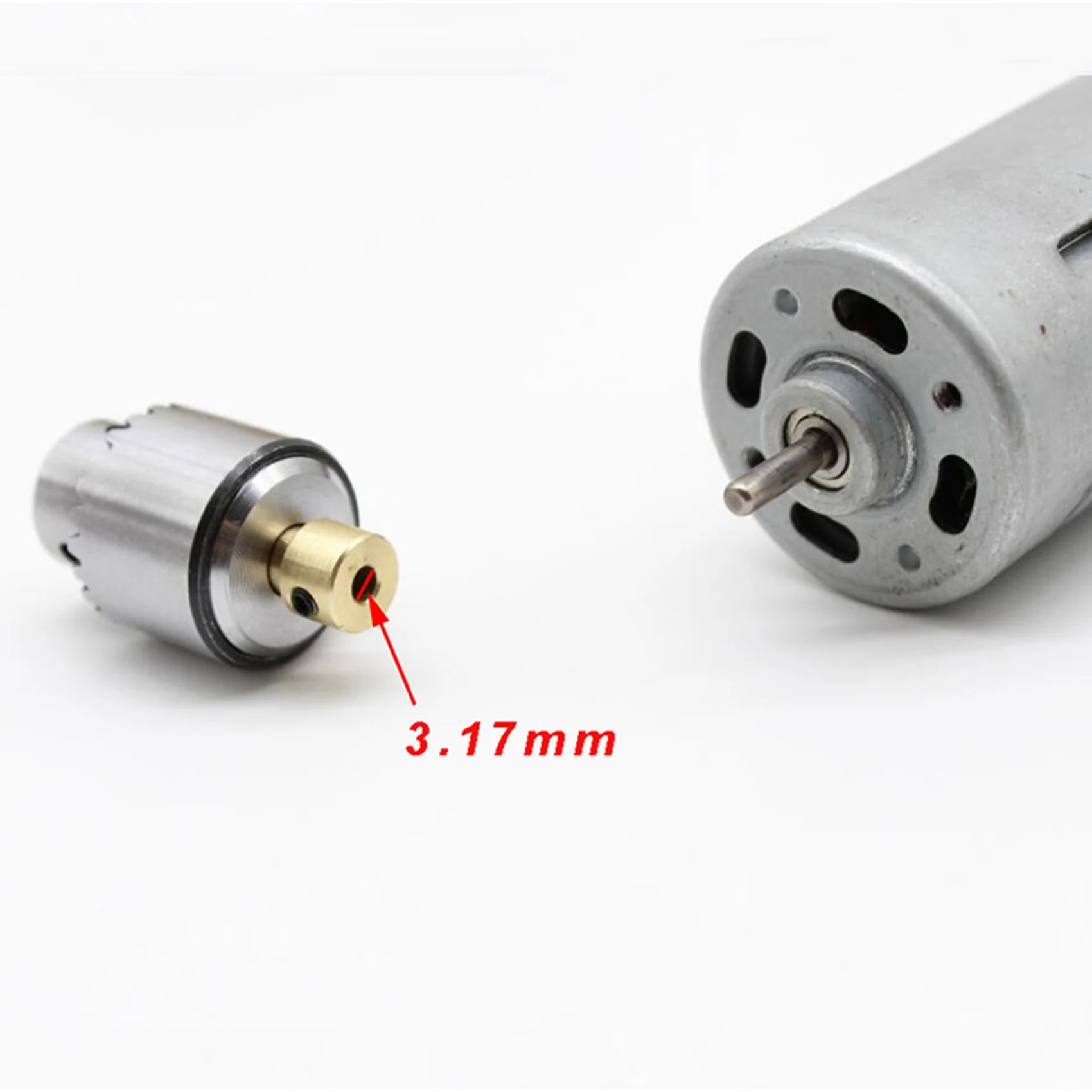 A25F-8X Hot Electric Drill Grinding Mini Drill Chuck Key Keyless Drill Chucks 0.3-4Mm With 3.17Mm Shaft Connecting Rod