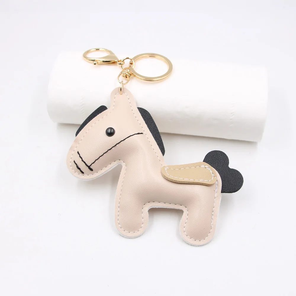 Luxury Leather Keyring Gift, Pony Handbag Pendant